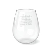 Stemless Brindis Wine Glass, 11.75oz