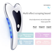 Little Dolphin Micro-current Gua Sha Removal Apparatus for Neck Wrinkles, Facial Lifting and Firming Facial Massage, Heat Induction Apparatus