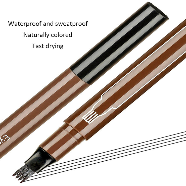 Double-tip eyebrow pencil eyeliner