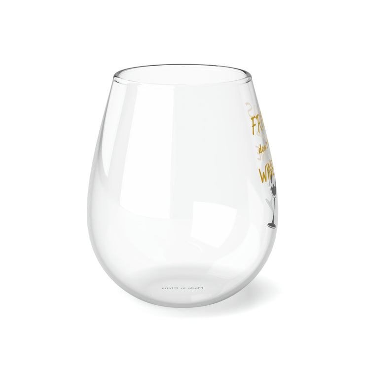 Stemless Friends Wine Glass, 11.75oz