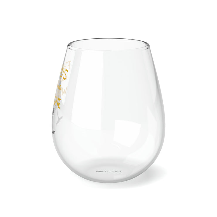 Stemless Friends Wine Glass, 11.75oz