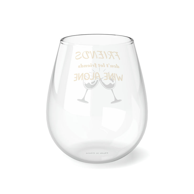 Stemless Friends Wine Glass, 11.75oz