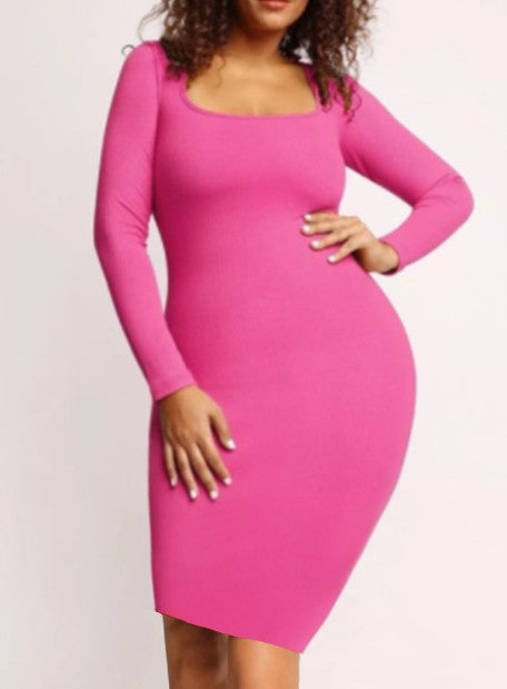 Women's Slim Dress Without Double-layer Body Shaping