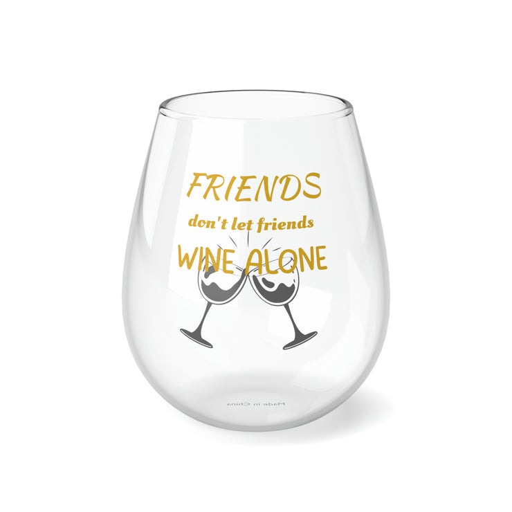 Stemless Friends Wine Glass, 11.75oz