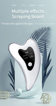 Little Dolphin Micro-current Gua Sha Removal Apparatus for Neck Wrinkles, Facial Lifting and Firming Facial Massage, Heat Induction Apparatus