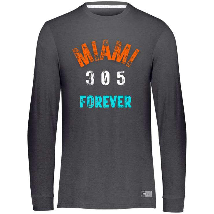 Men's Essential Dri-Power Miami Fins Long Sleeve Tee