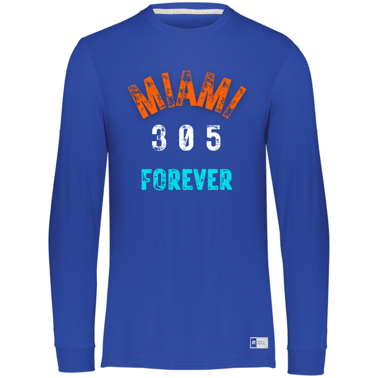 Men's Essential Dri-Power Miami Fins Long Sleeve Tee