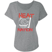 Ladies' Triblend Heat Nation