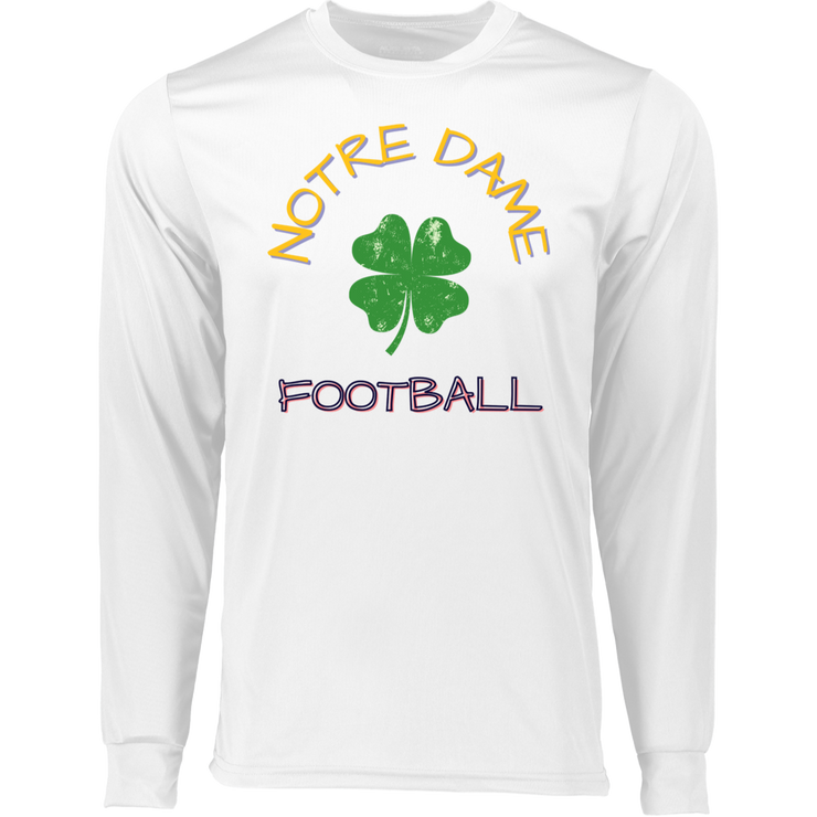 Long Sleeve Notre Dame Football Moisture-Wicking Tee