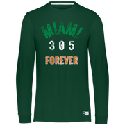 Men's Essential Dri-Power Miami Canes Long Sleeve Tee