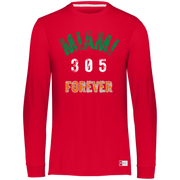 Men's Essential Dri-Power Miami Canes Long Sleeve Tee