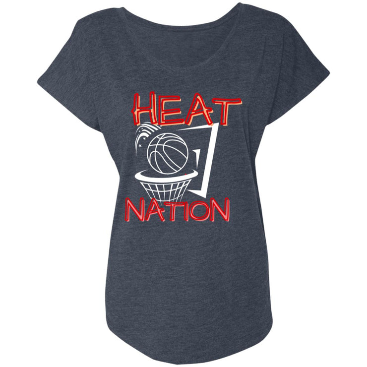 Ladies' Triblend Heat Nation