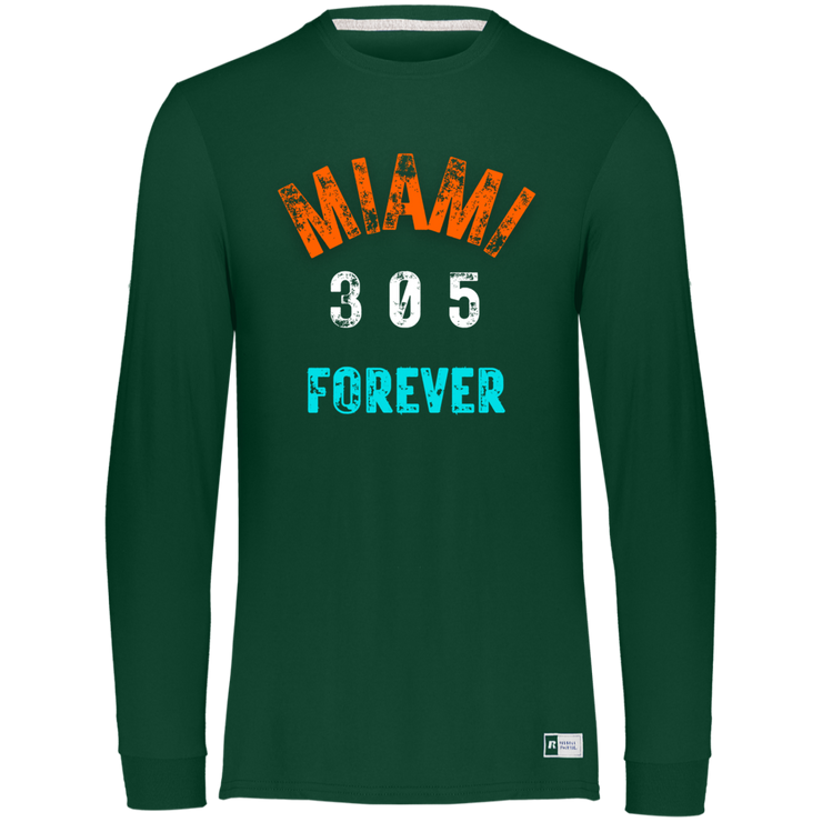 Men's Essential Dri-Power Miami Fins Long Sleeve Tee