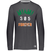 Men's Essential Dri-Power Miami Canes Long Sleeve Tee