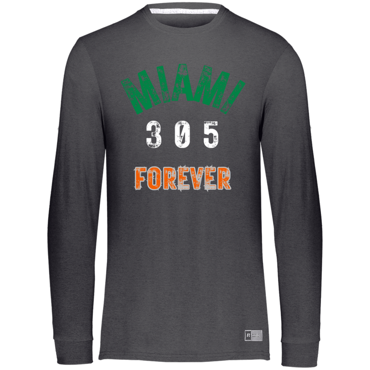 Men's Essential Dri-Power Miami Canes Long Sleeve Tee