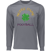 Long Sleeve Notre Dame Football Moisture-Wicking Tee