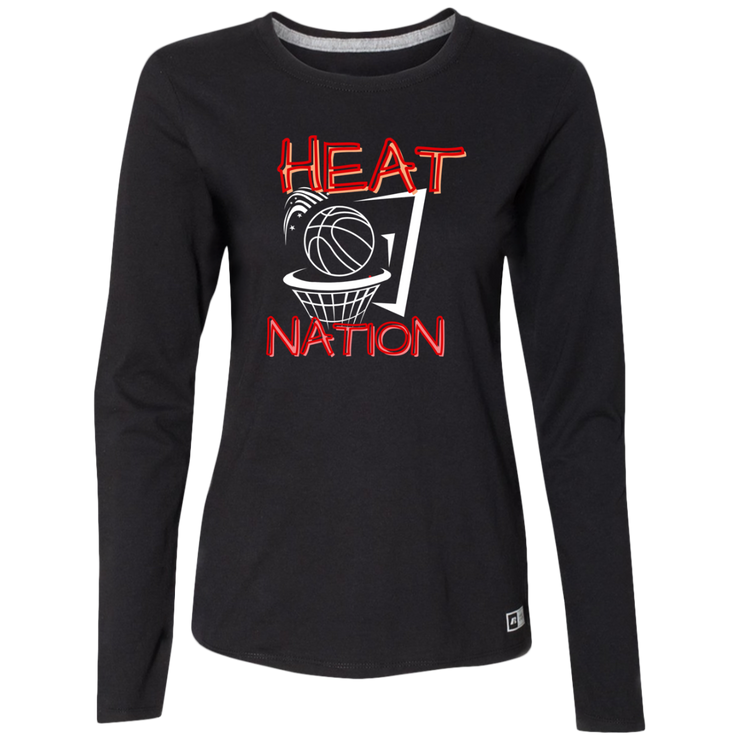 Ladies’ Essential Dri-Power Miami Heat Long Sleeve Tee