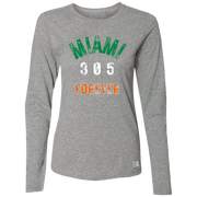 Ladies’ Essential Dri-Power Miami Canes Long Sleeve Tee