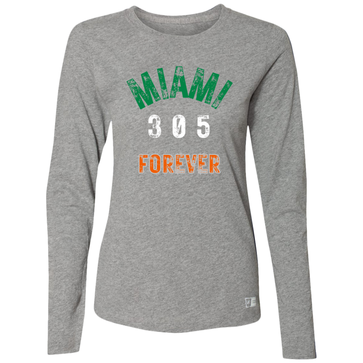 Ladies’ Essential Dri-Power Miami Canes Long Sleeve Tee