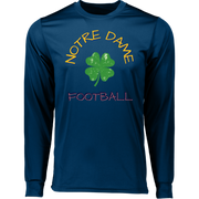 Long Sleeve Notre Dame Football Moisture-Wicking Tee