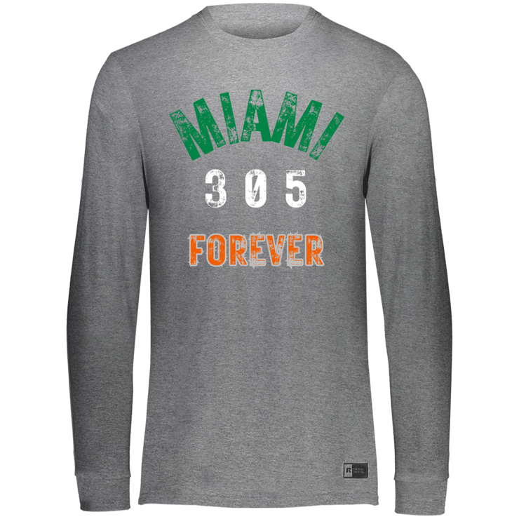 Men's Essential Dri-Power Miami Canes Long Sleeve Tee