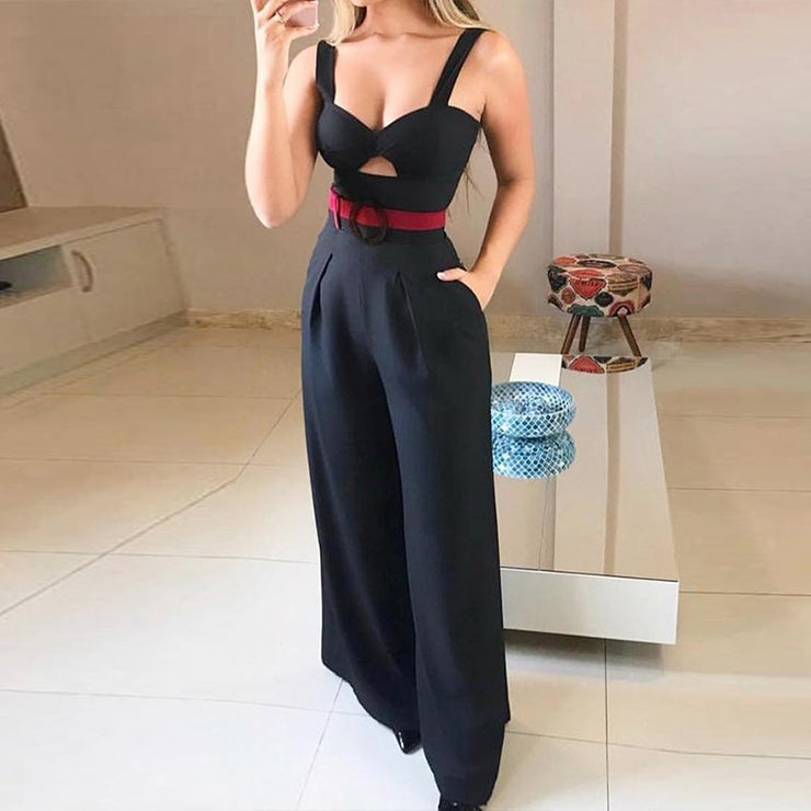 female sleeveless jumpsuit