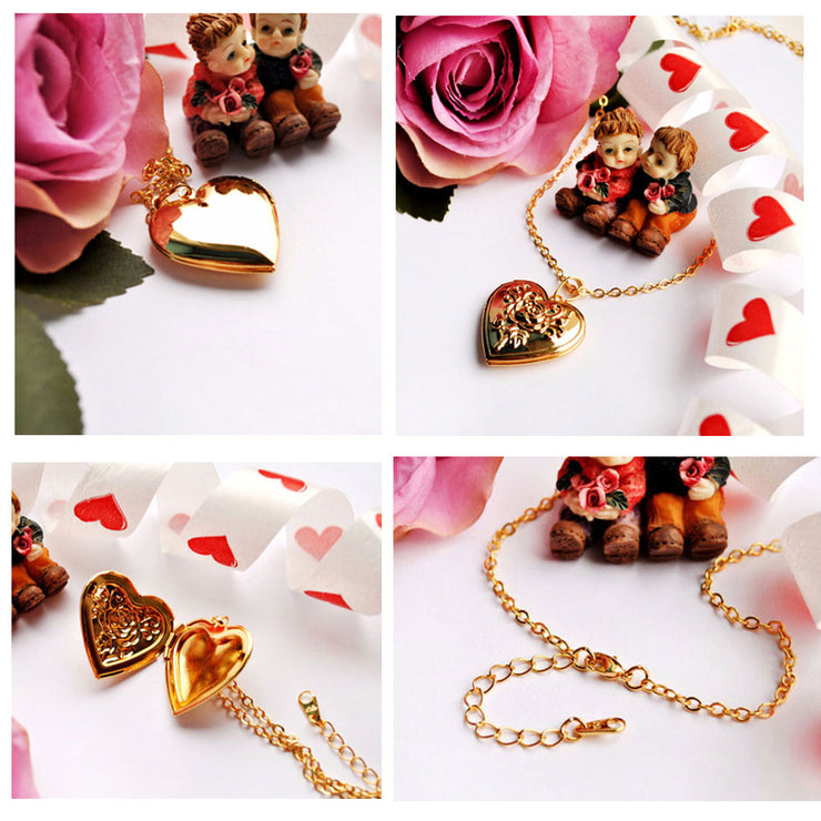 Openable Heart Locket Necklace